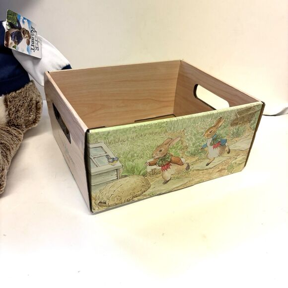 PETER RABBIT Plush With Garden Cart 20” Stuffed Toy Bunny And Wagon - Picture 12 of 16